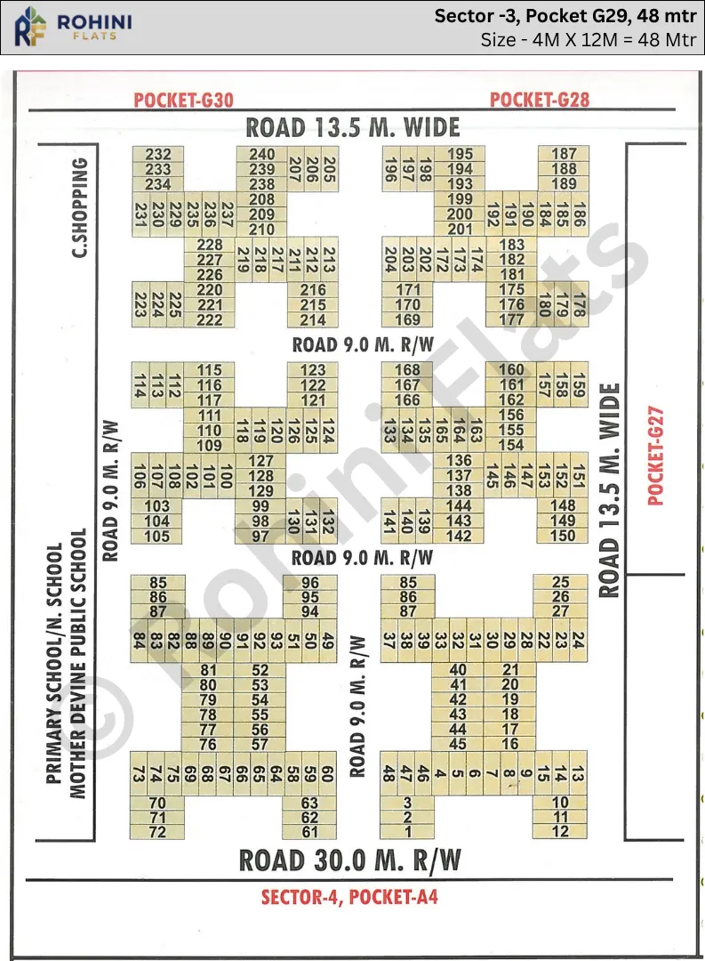 Rohini Sector 3 pocket G29