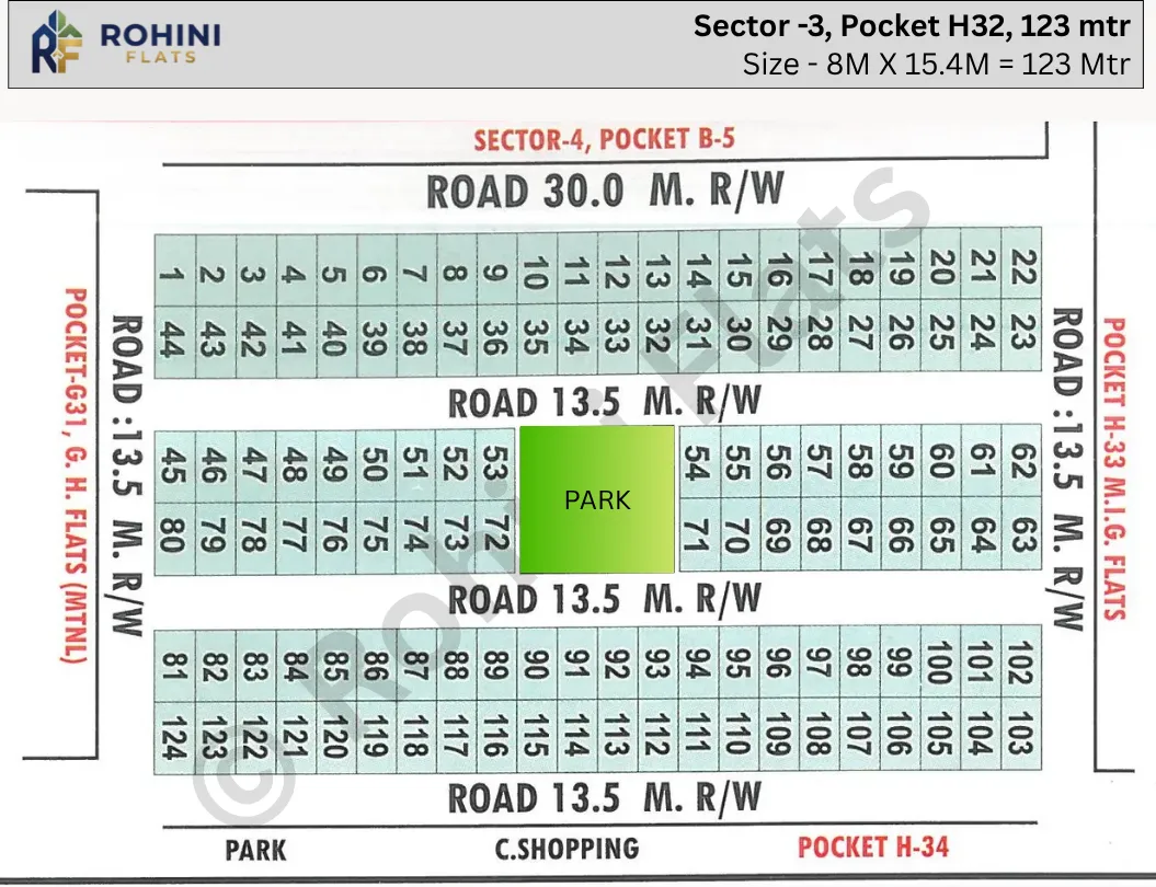 Rohini Sector 3 pocket H32