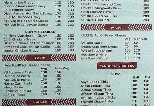 menu wong’s kitchen