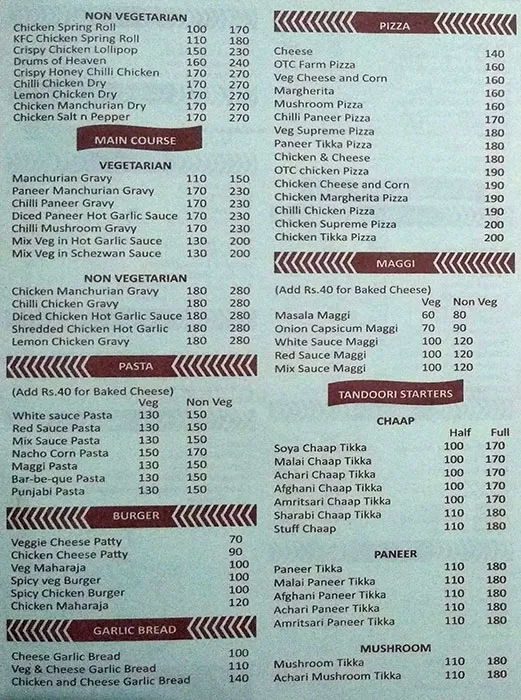 menu wong’s kitchen